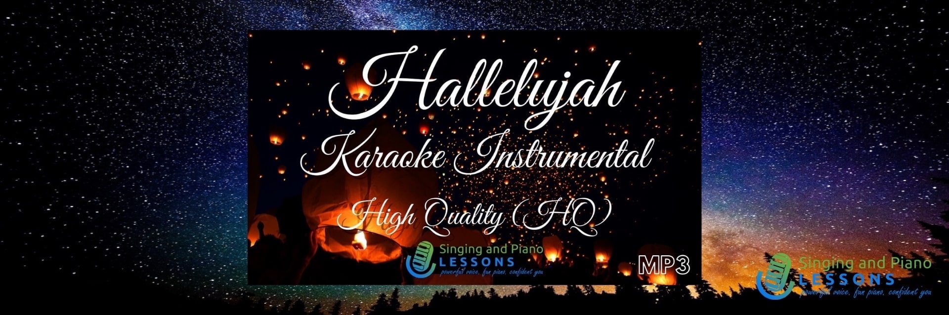 Hallelujah Karaoke Instrumental HQ in Female Key, K.D. Lang, Alexandra Burke