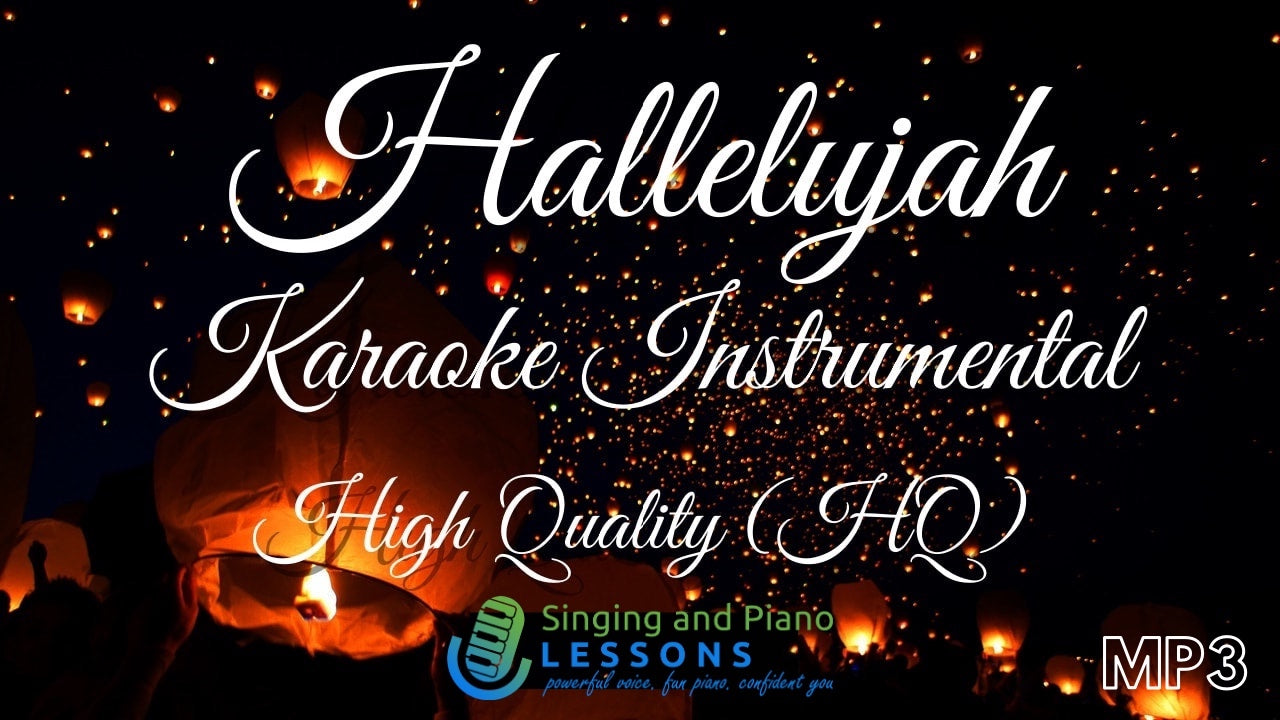 Hallelujah Karaoke Instrumental HQ in Female Key - Audio MP3