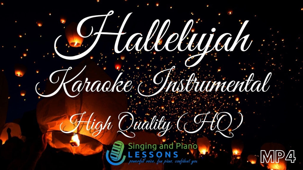 Hallelujah Karaoke Instrumental HQ in Female Key - Video MP4