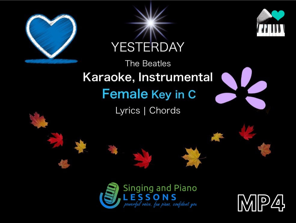Yesterday Beatles Karaoke Instrumental in Female Key – Video MP4